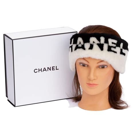 chanel white headband